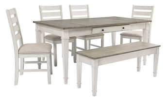 View Skempton Dining Table with Bench and 4 Chairs
