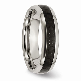 View Ladies Titanium Black Carbon Fiber Band