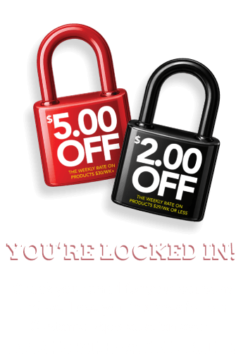 You&rsquo;re Locked in! Check your email for your coupons and we'll see you in stores for our Customer Appreciation event April 17th - April 18th!!